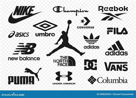 Nike Reebok Adidas Logos Clipart And Illustrations