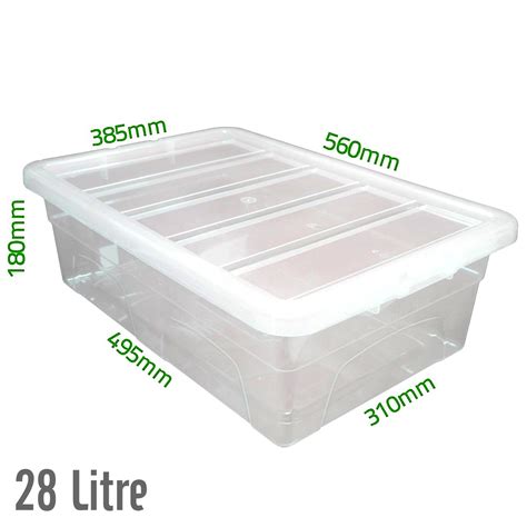 Clear Storage Tubs. Sterilite 19889804 70 Quart/66 Liter Ultra Latch ...