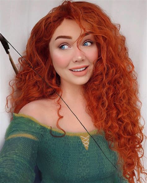 Merida 👩🏼‍🦰🧡 from Disney’s Brave 📽🧡 who has watched this film?🙊 Credit ...