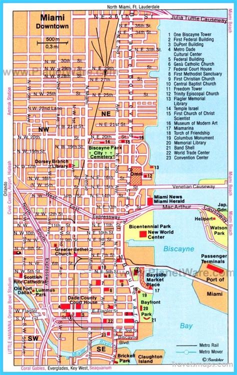 cool Map of Miami | Miami tourist, Miami map, South beach miami