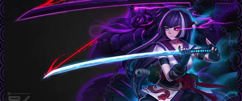 2560x1080 Resolution Anime Warrior Girl 2560x1080 Resolution Wallpaper ...