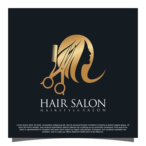 Hair salon logo design Premium Vector 10840602 Vector Art at Vecteezy