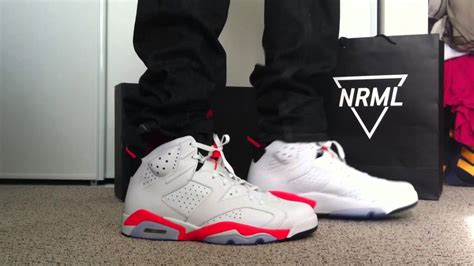 2014 Jordan 6 "White Infrared" On Feet - YouTube