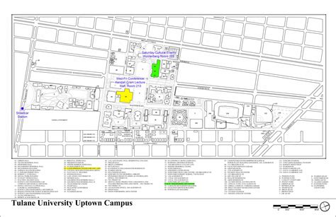 Tulane University Uptown Campus Map - United States Map