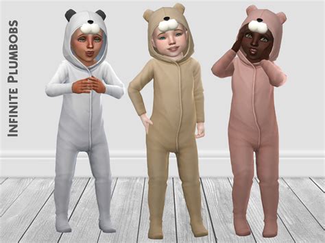 The Sims Resource - IP Toddler Bear Onesie