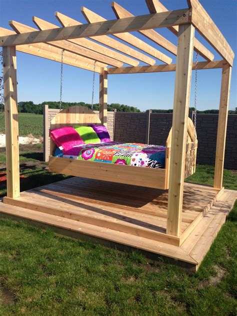 Outdoor swing bed | Fun stuff | Pinterest | Outdoor swing beds, Swings ...