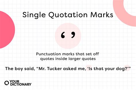 How and When To Use Single Quotation Marks ( ‘ ’ ) | YourDictionary