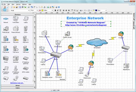 10-Strike Network Diagram 3.8 | Network Management Software