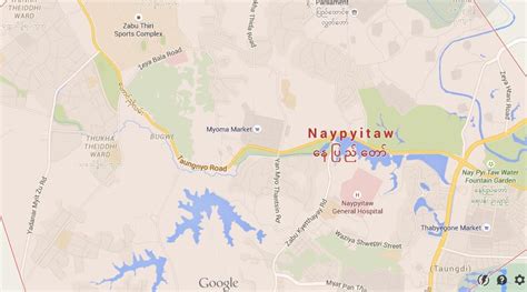 Map of Naypyidaw