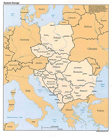 General Map of Eastern Europe