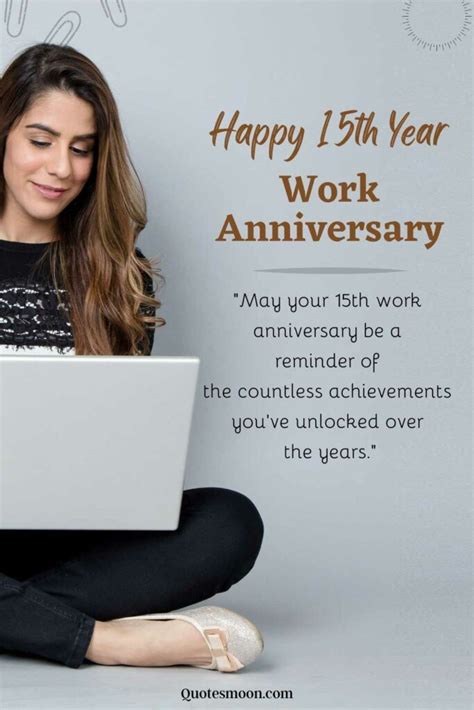 Happy 15 Year Work Anniversary Message, Quotes And Images - Quotesmoon