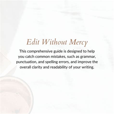 Editing Checklist for Writers and Authors Edit Your Novel or - Etsy