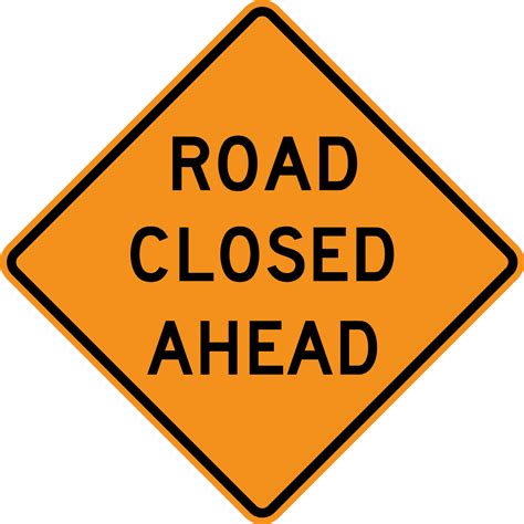 File:Road Closed Ahead sign.svg - Wikimedia Commons