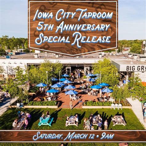 Big Grove celebrating 5 years in Iowa City on March 12th! 5 beers to be ...