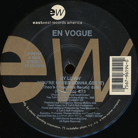 En Vogue – My Lovin' (You're Never Gonna Get It) (1992, Vinyl) - Discogs