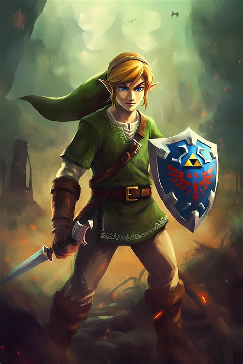 Link Fan Art Legend of Zelda: Tears of the Kingdom Digital Image .PNG ...