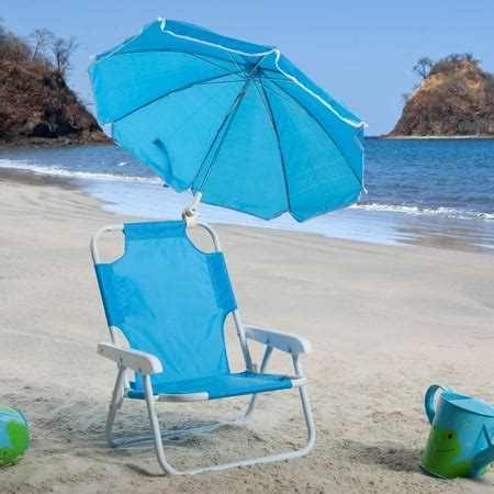 Kids Blue Beach Chair & Umbrella - Walmart.com