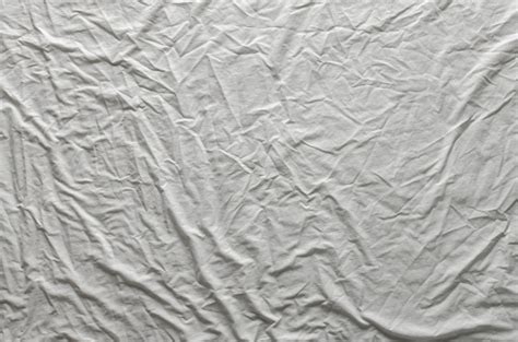 White Wrinkled Fabric Texture Stock Photo - Download Image Now - iStock