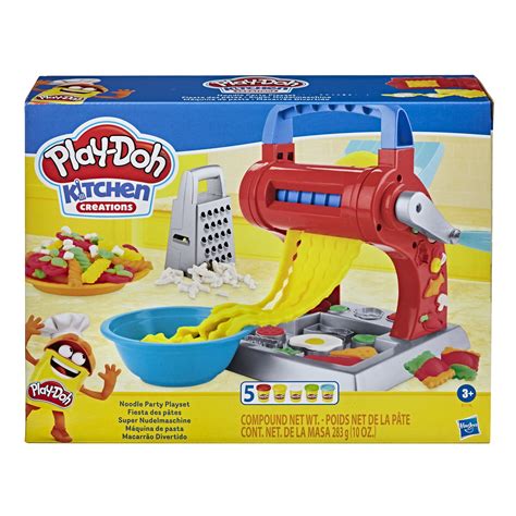 Play-Doh Kitchen Creations Noodle Party Playset, Includes 5 Cans, for ...