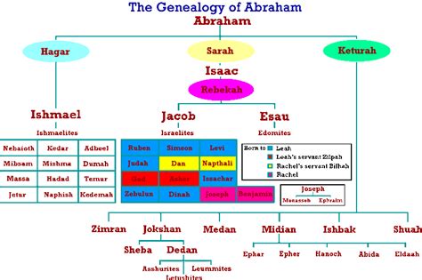 Biblical Abraham Family Tree Chart