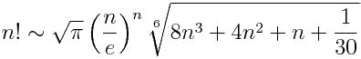 Ramanujan’s factorial approximation