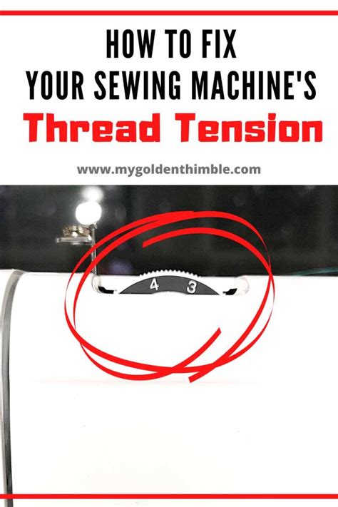 How To Fix The Tension On A Sewing Machine Easy Guide.