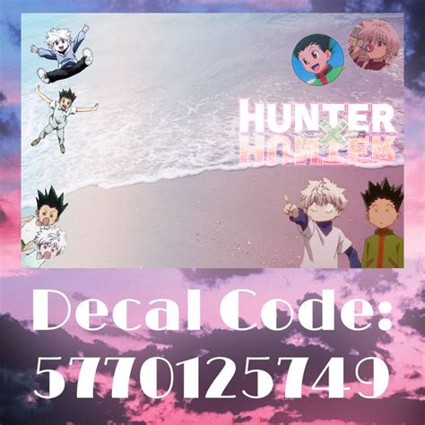 Another hxh decal | Anime decals, Decal codes, Roblox anime decal id codes