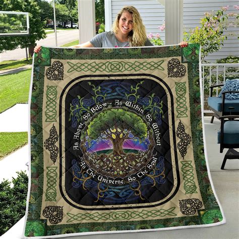 Irish Tree of Life Quilt the Celtic Knot Tree of Life Quilt - Etsy Ireland