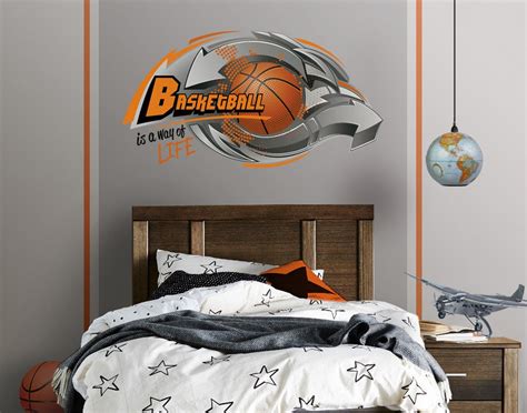 Original Digital Graffiti Art Basketball Vinyl Wall Decal - Etsy