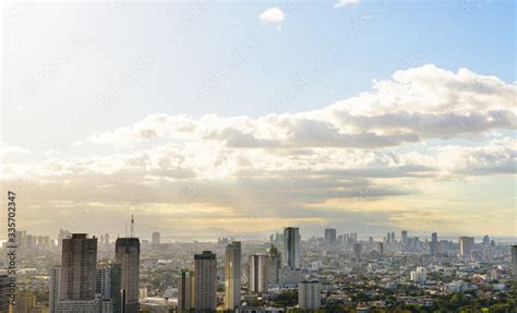 Makati skyline Manila, The Philippines at sunset. Stock Photo | Adobe Stock