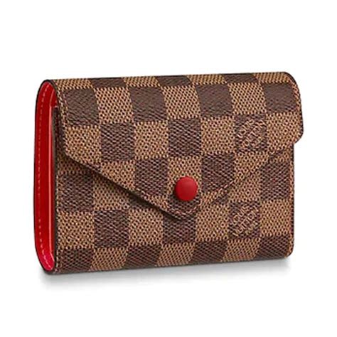 Louis Vuitton LV Women Victorine Wallet in Damier Ebene Canvas - LULUX