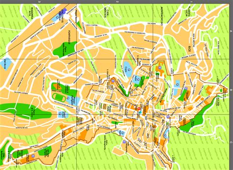 Perugia Map - Italy