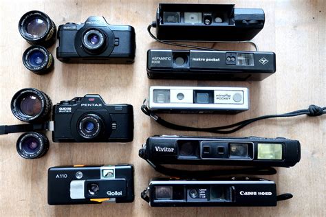 110 film cameras Size Comparison