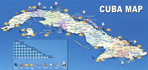 Large travel map of Cuba | Cuba | North America | Mapsland | Maps of ...