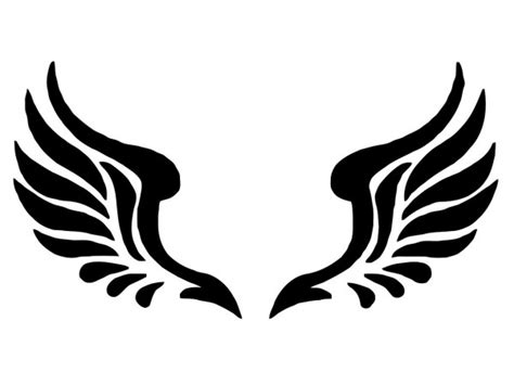 Angel Wings Silhouette - ClipArt Best