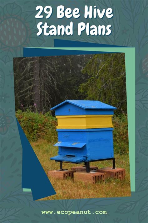 In this article you will learn 29 Bee Hive Stand Plans. #bee #beehive # ...