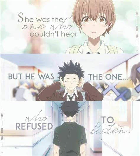 Koe No Katachi ( A Silent Voice ) beautiful quotes | Anime Amino