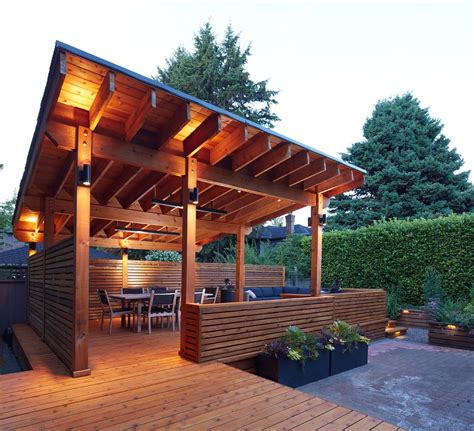 Backyard Pavilion / Outdoor pavilion. Wood burning fireplace | Backyard ...