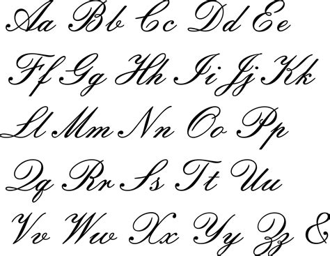 Cursive Alphabet Styles – AlphabetWorksheetsFree.com