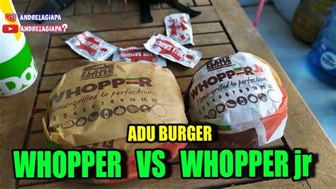 Whopper Jr Vs Whopper