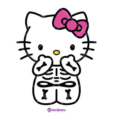 Spooky Hello Kitty Svg