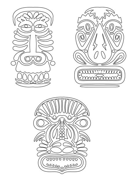 Totem Pole Animal Templates Printable Totem Pole Drawing, Totem Pole ...