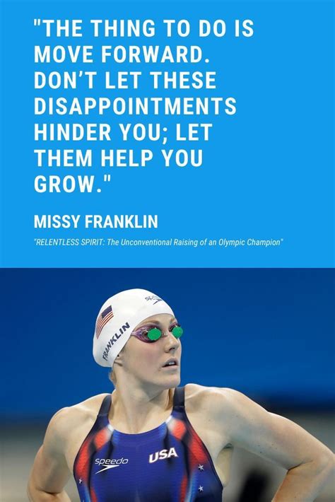 Missy Franklin Motivational Swim Quotes | Swimming quotes, Swimming ...