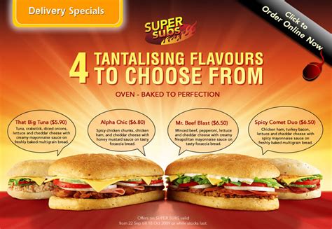 Pizza Hut Supersubs Delivery Specials | Great Deals Singapore