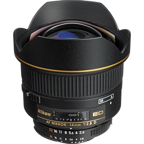 Nikon AF NIKKOR 14mm f/2.8D ED Lens 1925 B&H Photo Video