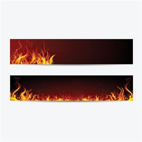 fire banner design vector template 26280205 Vector Art at Vecteezy