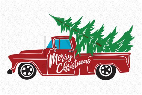 Christmas Truck Svg - Free SVG Images