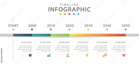 Infographic template for business. 6 Steps Modern Timeline diagram ...