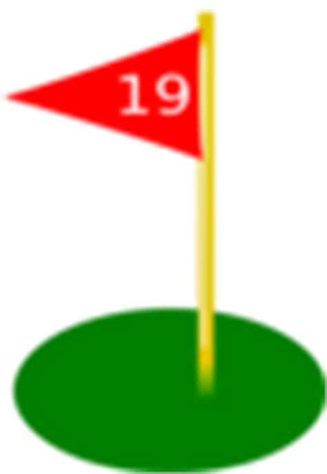 Golf Flag 19th Hole Red Clip Art at Clker.com - vector clip art online ...