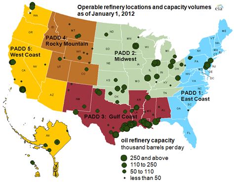 Much of the country’s refinery capacity is concentrated along the Gulf ...